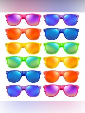 Sunglasses  - Vibrant Sunset Colors 12 pack